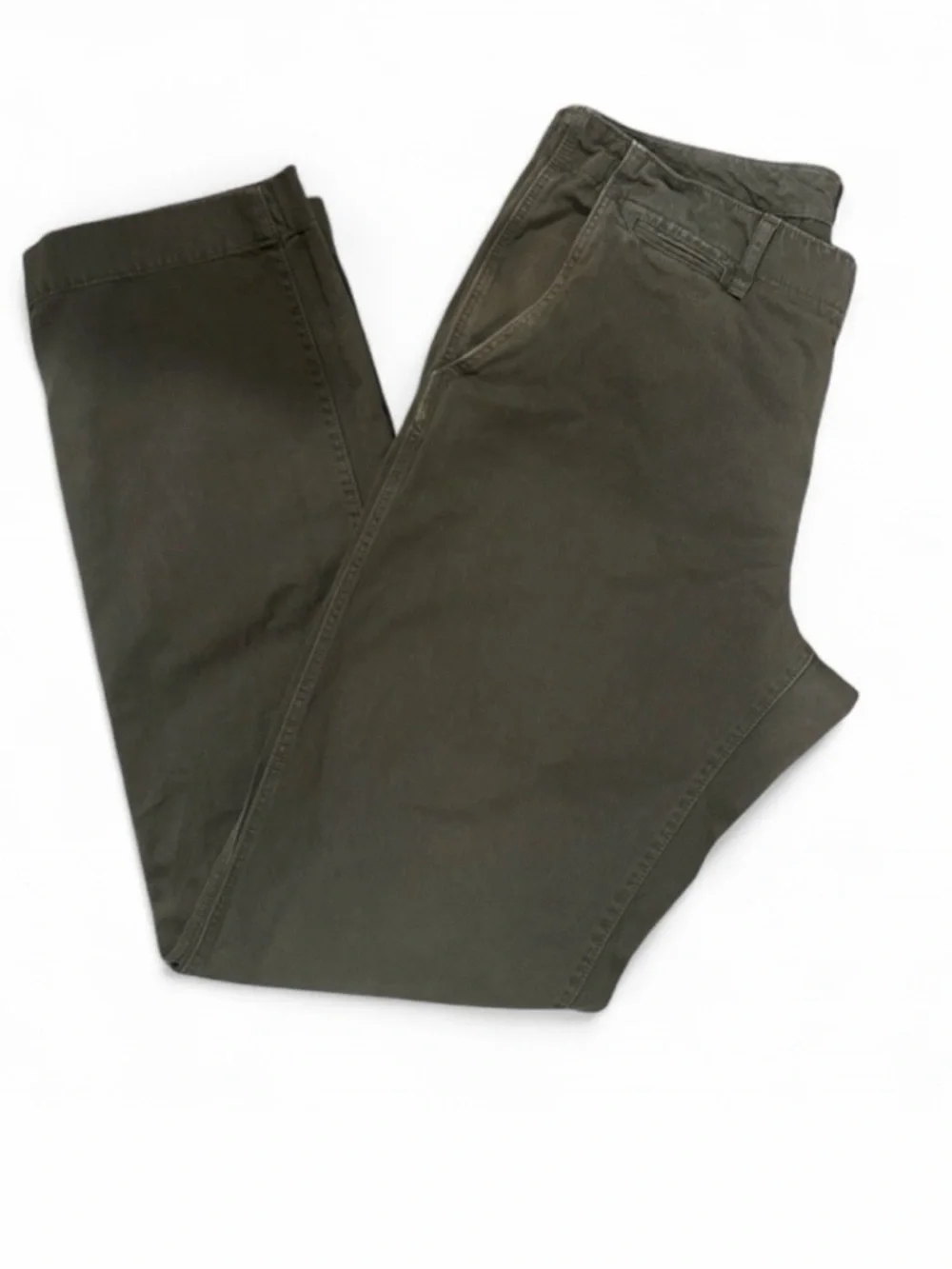 J. Crew Olive Green Cotton Twill Men’s Trousers Size W33 x L34